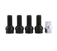 Boulons de Roue,Vis antivol de Pneu, 4 + 1 Boulon de Roue et écrou de Blocage avec clé pour MK4 B5 1998-2005 8D0601139F