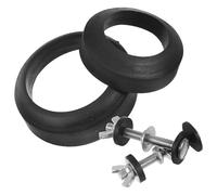 Boulons de Siège de Toilette Joint en Caoutchouc et Acier Inoxydable | Kit de Remplacement pour Réservoir, Installation Simple, Pièces Fixes Incluses, Accessoire Toilette pour Wc