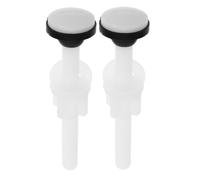 Boulons de Siège de Toilette Universels Pom Joint, Installation Facile | Pièces de Réservoir Compatibles Diverses Marques, Plastique, Vis Fixes et Joint D’étanchéité