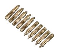 Boulons de suspension M6 x 25 mm, 12 vis filetées à double extrémité pour connexion de meubles en bois