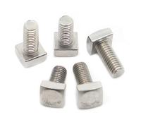 boulons de type T, Vis à tête carrée en acier inoxydable 304, boulons M5 M6 M8(M5 10pcs,30mm)