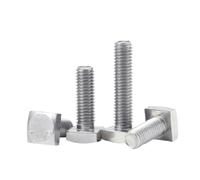 boulons de type T, Vis à tête carrée M4-M12 en acier inoxydable 304, boulons A2-70(45mm,M8(2Pcs))