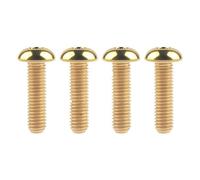 Boulons de vélo en titane M5x8 M5x10 M5x12 M5x15 mm - Vis hexagonales intérieures à tête ronde légères for porte-bidon(Gold,25mm)