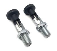 Boulons de verrouillage avec bloc de verrouillage M8 x 16 mm, largeur de clé 8 mm, loquet à ressort, boulons de sécurité de 5 mm, acier galvanisé, 2 pièces