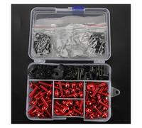 Boulons d'écrous d'alimentation en carburant Boulons De Carénage De Moto Clips De Fixation Écrous Pour CBR650R CBR125R CBR150R CBR500R CBR300R CBR 650 500 R(ROUGE)