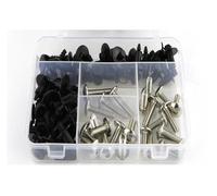 Boulons d'écrous d'alimentation en carburant Kit Complet De Boulons De Carénage Avec Clips Et Vis Pour Pour Tracer 900 FJ09 FJ-09 2014 2015 2016 2017 2018 2019 2020 2021(Argent)