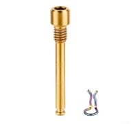 Boulons d'étrier de frein à disque de vélo en alliage avec clip à ressort pour XTR M985 R8070 Plaquettes de frein filetées et bague d'arrêt d'essieu (doré)
