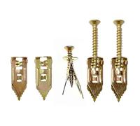 Boulons d'expansion 100 pièces Kit de vis à bois et d'ancrage for cloisons sèches robustes Vis auto-perceuses for bouchons cavité plaques plâtre Outils fixation murale