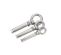 Boulons d'expansion d'acier inoxydable, Crochet à vis M6 M8 M10 M12 304, anneau de levage universel, boulon œil, matériel balançoire, 1 pièces(M8x100mm)