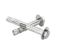 Boulons d'expansion d'acier inoxydable, Manchon de vis hexagonal externe M6-M12 304, 1 pièce, ancrage for béton, boulon à Tension intégré(90mm,M10(1pcs)