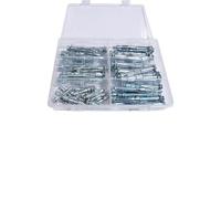 Boulons d'expansion Kit d'assortiment de boulons, chevilles for cloisons creuses, idéales for fixer les sèches, plaques plâtre et panneaux aux murs ou plafonds (kit d'assortiment)(4X32(30 pcs))