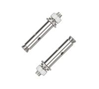 Boulons d'expansion, Lot de 2 boulons d'expansion en acier inoxydable 304, chevilles de fixation robustes(M16x100mm)