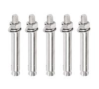 Boulons d'expansion, Lot de 5 boulons d'expansion hexagonaux externes en acier inoxydable M12, manchon d'ancrage(M12x140mm)