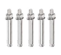 Boulons d'expansion M12 en acier inoxydable, paquet de 5, ancrages robustes for béton, maçonnerie et construction(M12x150mm)