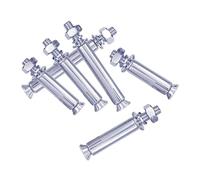 Boulons d'expansion M8 x 60 mm, 20 pièces, ancrages mécaniques à douille hexagonale galvanisée avec écrou et rondelle pour installations de ventilateurs de plafond et équipements légers