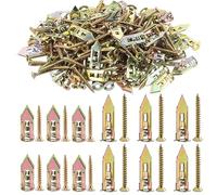 Boulons d'expansion Vis auto-perceuses Kit d'ancrage for plaques de plâtre for cloisons sèches en acier inoxydable Bouchon cavité Outils fixation cheville Ensemble bricolage à domicile(12x30mm-100PCS)