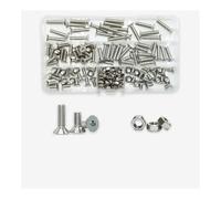 Boulons Écrous Moto Kit Boulons À Vis Capuchon Hexagonal En Acier Inoxydable M2 .5 M3 M4 M5 M6 Écrou Boulon Pour Moto Et Scooter(M5 160pcs)