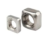 Boulons Écrous Moto M3 M4 M5 M6 M8 M10 M12 304 Écrou Carré En Acier Inoxydable Quadrangle Épais/mince Le Bouchon À Vis Mince(M5 Thick (30Pcs))