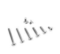 Boulons en acier inoxydable, boulons en acier au carbone, tire-fonds GB819 DIN965 M6 en acier inoxydable 304 Phillips à tête fraisée plate (couleur: 16mm, 5pièces, taille: M6)