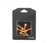Boulons en acier revêtus de titane M5 x 18 mm pour fixation de potence et guidon de vélo sur banlieue urbaine et vélos (vis dorées)