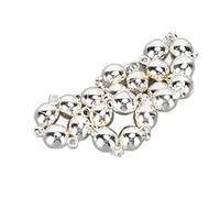 Boulons en laiton ronds de fermoirs magnétiques pour le collier artisanal Boucle d'oreille en fabriquant 20 ensembles (Blanc)