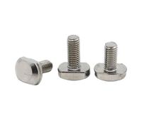 Boulons en T-Slot Vis à tête fraisée en T acier inoxydable A2 M5 M6 M8 M10 M12, tige filetée, capuchon de serrage, boulon rainure(20mm,M10 1pc)