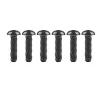 Boulons En Titane M5X8 10 12 15 18 20 25 30Mm, 6 Pièces, Vis À Boulon Pour Porte-Bouteille D'Eau, Noir, M5,30mm