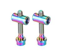 Boulons En Titane Pour Tige De Selle - Vis Hexagonales 2 Pièces | Boulon Léger Filetage Précis Pour Fixation Vélo Route, VTT, Cyclisme De Montagne, Accessoires De Réparation Et Entretien De Bicyclette