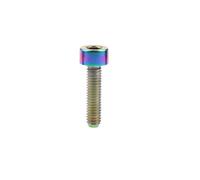 Boulons en titane Ti M3 x 6 8 10 12 15 18 mm Vis hexagonales intérieures DIN912 for fixation de vélo Ti(Rainbow,18MM_M3)