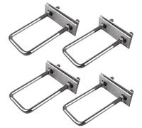 Boulons en U, Bride de Fixation, Fixation Coffre de Toit, Plancher Marine pour Remorque, U Boulons Pour Coffre de Toit, Boulons En U Boulons 4 Pcs M8 Boulons en U Carrés
