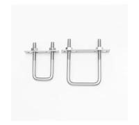 boulons en u carré Boulon à angle droit avec déflecteur, pince carrée vis en forme de U acier inoxydable 304(2set M8X51X50)