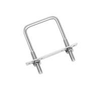 Boulons en U carrés 10PCS 304 stainless steel square clamp right angle U-bolt tube hardware accessory M6M8(M6 35x90mm)