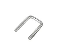 Boulons en U carrés en acier inoxydable 304, 1 pièce de pince carrée en U à angle droit en acier inoxydable 304, pince carrée for tuyau, boulon de fixation(M8 x 30 x 60)