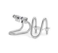 Boulons en U, collier de serrage croisé en acier inoxydable 304, boulon en U M6 et M8 Double croix en U for échafaudage(M6x32x25mm)