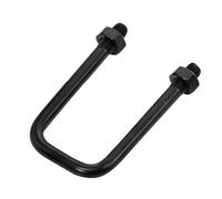 Boulons en U en acier inoxydable, Ensemble de colliers serrage en acier inoxydable 304 forme U M8/M10 for tubes carrés, destinés aux joints à 90 degrés et la charpente(M8*40 * 80)