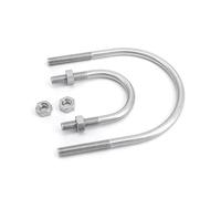 Boulons en U M8, colliers de serrage acier inoxydable 304, boulons à étrier, boulon boucle, vis pour Fixation de Tuyaux(M8X22X49mm-2set)