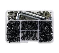 Boulons et Écrous Compatible Avec Pour Tenere 700 T700 Pour XTZ700 YZF XJR FJR 1300 MT09 MT07 XJ6 Pour TMax FZ8 R3 R1 155 Pièces Kit De Boulons De Carénage De Moto Vis