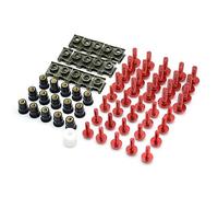 Boulons et Écrous Compatible Avec Pour Zx6r Zx636 Zx10r Z1000 Z750r Z1000sx Pour Ninja 300 250 1000 Moto Carénage Vis Pare-brise Vis Boulon Écrou Rondelle Kit