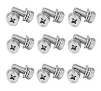 Boulons Et éCrous Vis à tête hexagonale externe encastrée M3 M4 M5 M6 M8 M10 avec rondelle pour Machines(M4x14(20pcs))