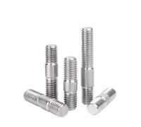 Boulons filetés Les boulons à double extrémité de longueur inégale en acier inoxydable doublent le bâton dent barre goujon tige fil(45mm,M5-5pcs)