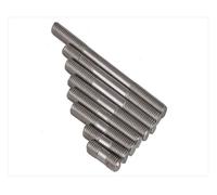 Boulons filetés Vis en acier inoxydable, tiges de vis à Double tête, goujons M8 M10 M12 M16, boulons, dents(M10X30 10pcs)