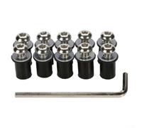 Boulons Fixation Carénage pour moto Résistants Rouille Boulons | Alliage aluminium pour robuste, finition CNC, résistance haute densité, anti-usure, texture métallique premium