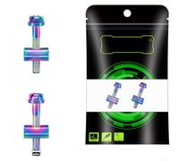 Boulons Fixation Siège Vélo M5 Acier Alliage Durables | Alliage léger, résistance élevée, montage sécurisé, compatible M5 standard, idéal cyclisme(Iridescent color)