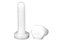 Boulons hexagonaux en nylon, Les boulons en nylon filetés métriques de tête sortilège ont isolé des tailles multiples(M6x8mm)