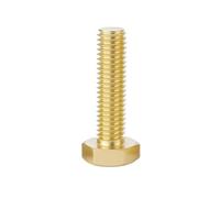 Boulons hexagonaux extérieurs en cuivre, acier inoxydable 304, M3 M4 M5 M6 M8 M10, longueur de vis: 6mm-14mm, 1 à 20 pièces(Brass/14mm,M5 (6Pcs))