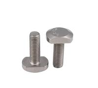 Boulons M5 M6 M8 M10 M12 Longueur: 12-100mm for vis à rainure en T en acier inoxydable 10/50pièces(M10x65-5Pcs)