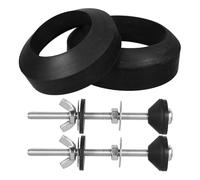 Boulons Métalliques pour Réservoir de Toilettes, Kit de Fixation | Vis Longues, Joints en Caoutchouc, Montage Cuve et Cuvette, Pièce de Rechange pour Réparation Sanitaire