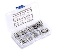 Boulons Métriques, Kit d'Assortiment de Vis à Métaux Assortiment d'écrous et de Boulons Boulons à Tête Hexagonale en Acier Inoxydable 140 Pièces #10-32 Kit d'Assortiment de