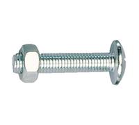 Boulons poêliers - tête ronde - filetage total - 10x40 mm - 100 pièces GFD