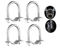 boulons ronds en forme de U, Lot de 4 colliers serrage en U acier inoxydable, plusieurs tailles(M8-32x50mm)